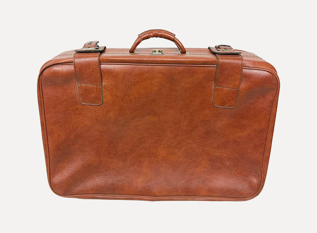 Brown Leather Suitcase