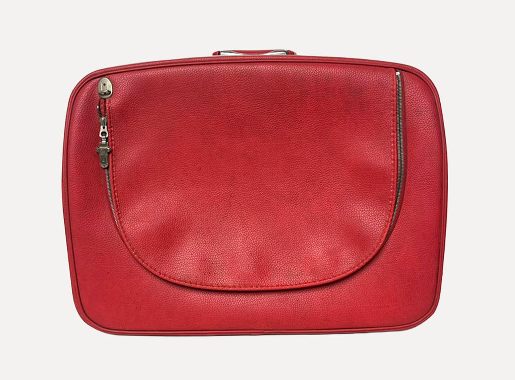 Red Leather Suitcase