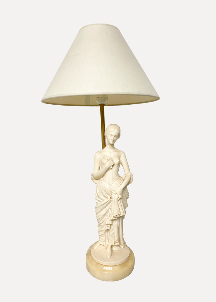 White Table amp With Woman Sculpture In The Base