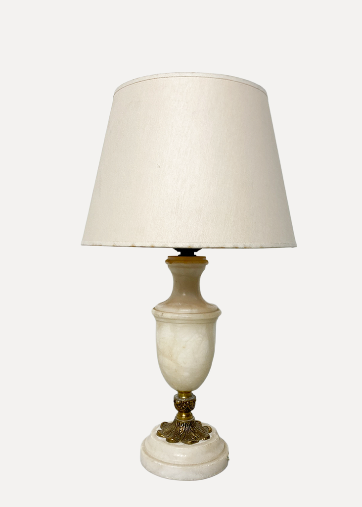 White marbble table lamp