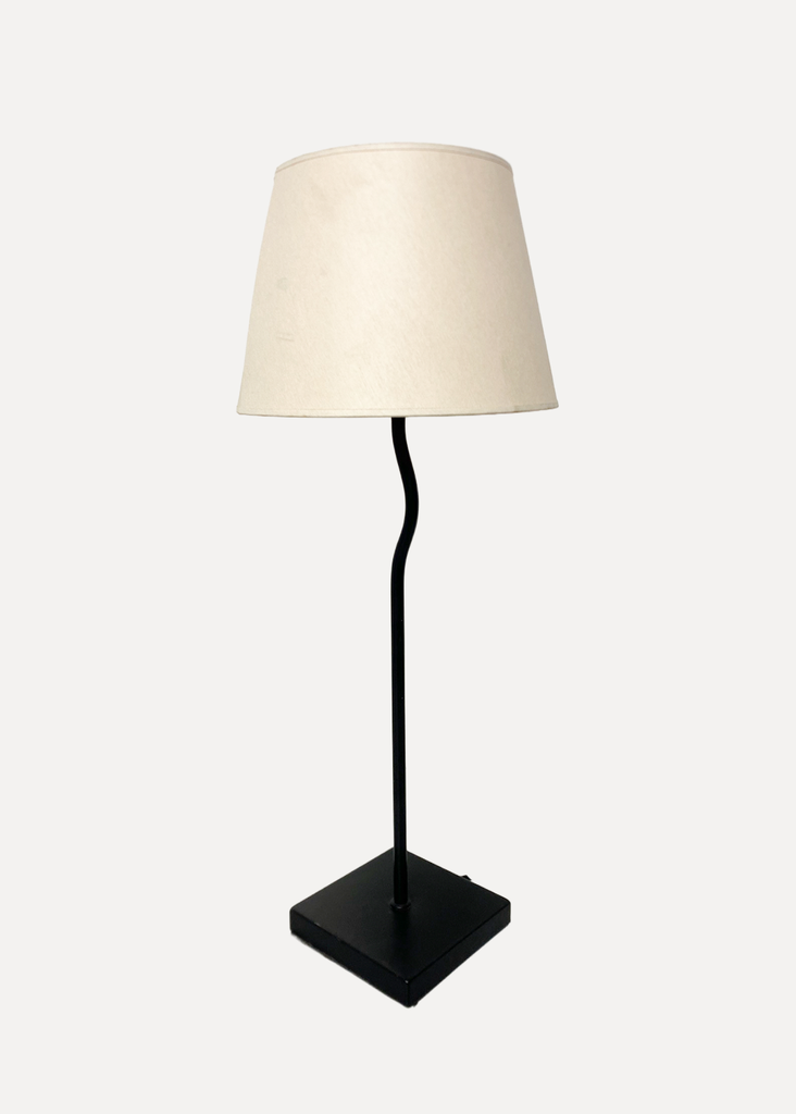 Black Table Lamp In Black Steel