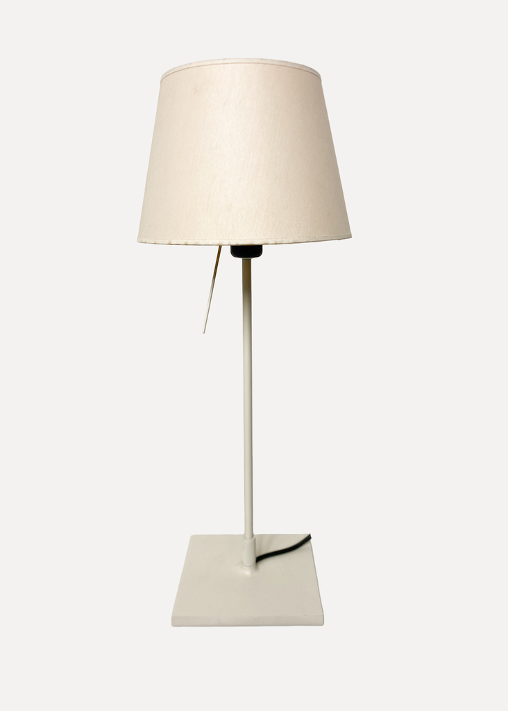 White Table Lamp With Square Table Lamp Base
