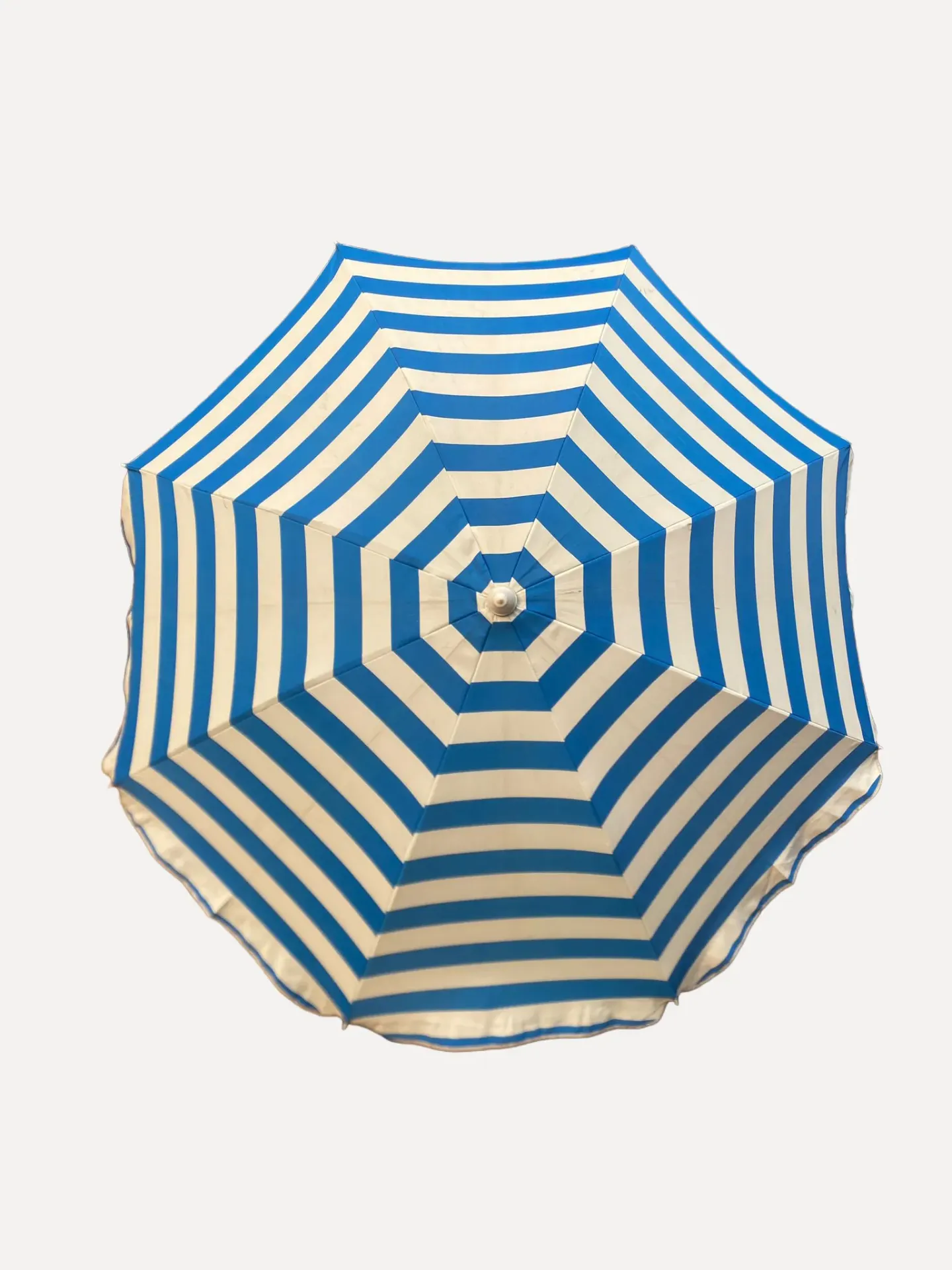 Blue And White Stripes Parasol