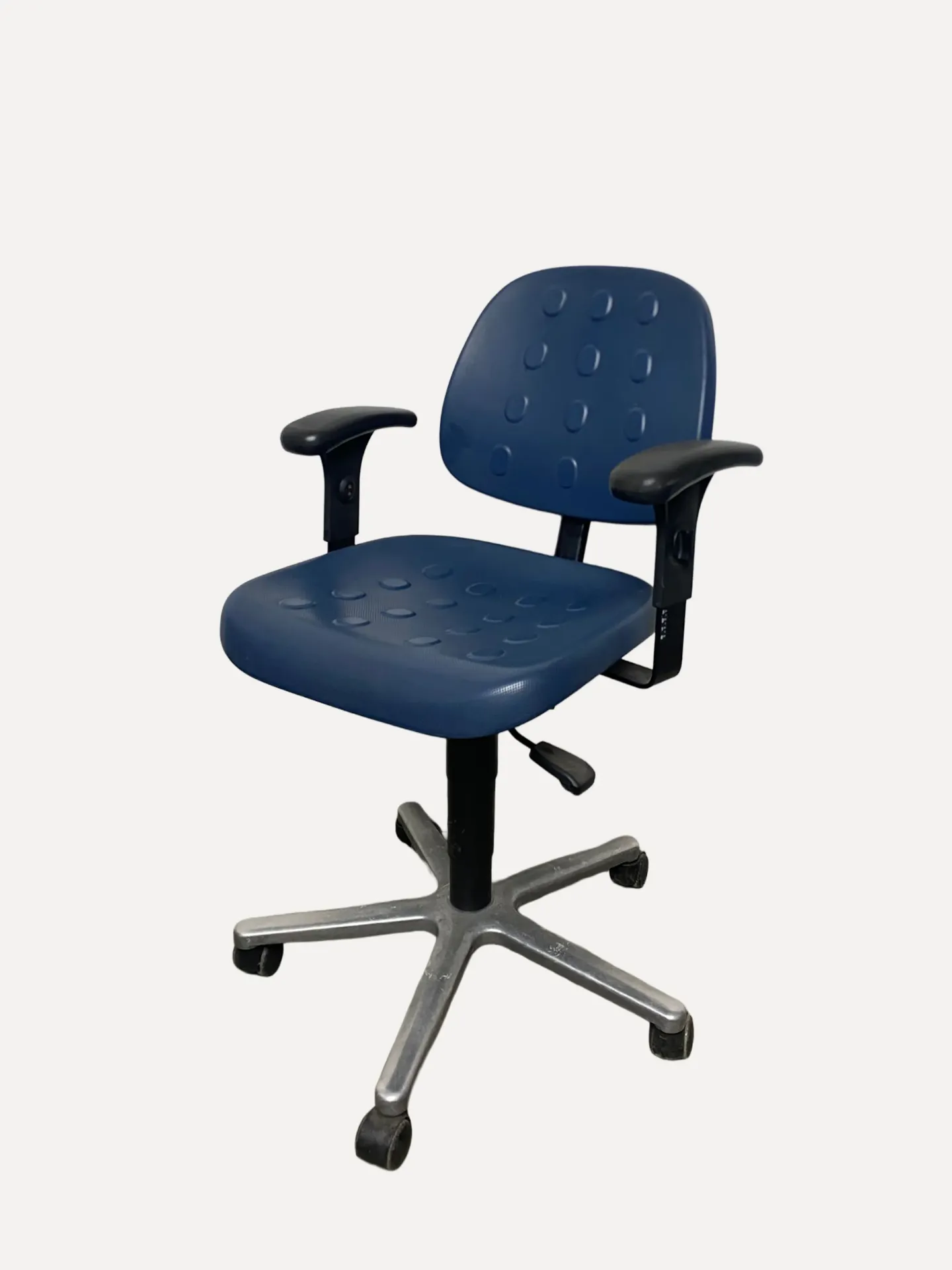 Blue Industrial Polyurethane Task Chair