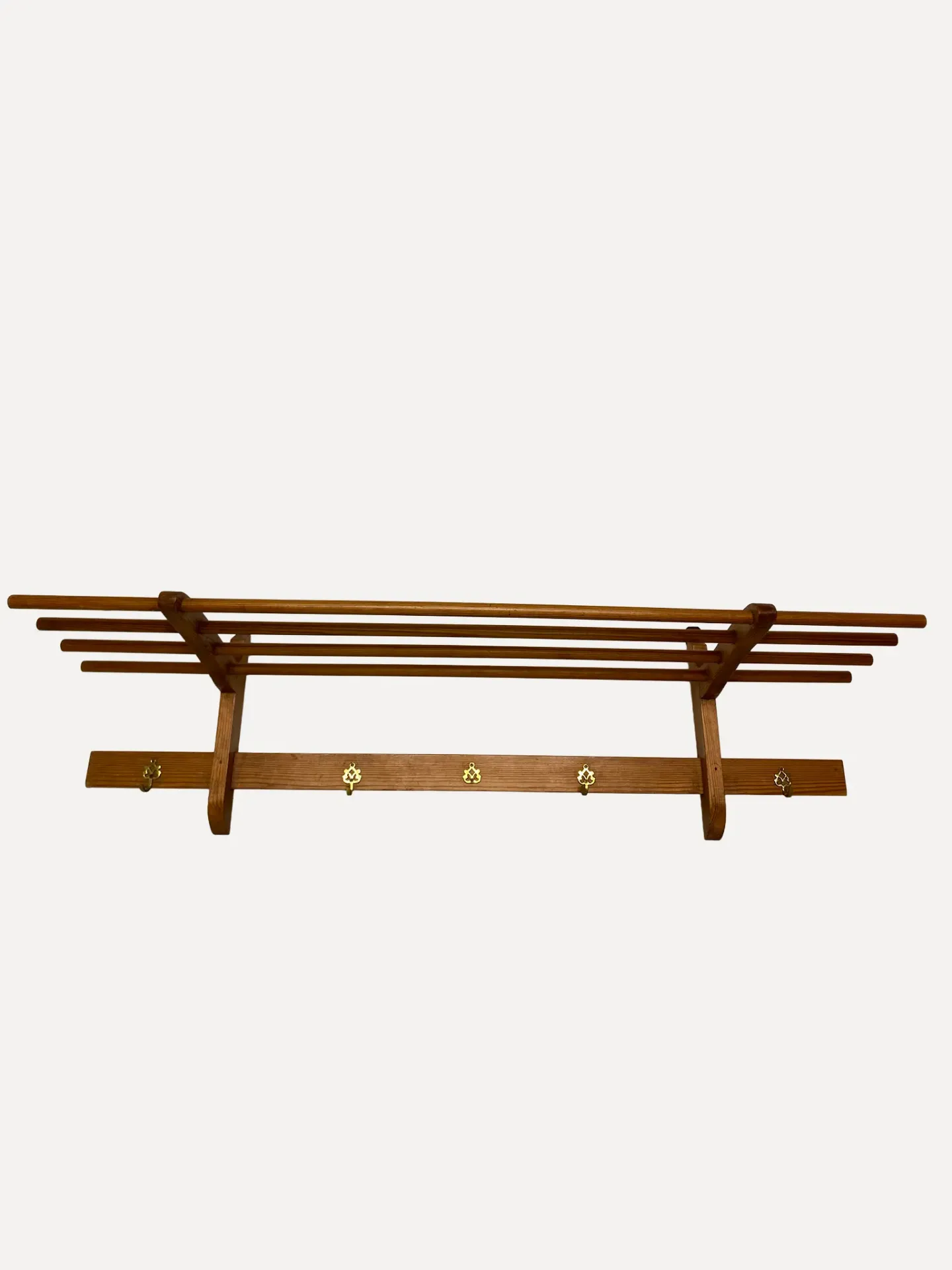 Mid-Century Modern Wall-Mounted Coat Rack