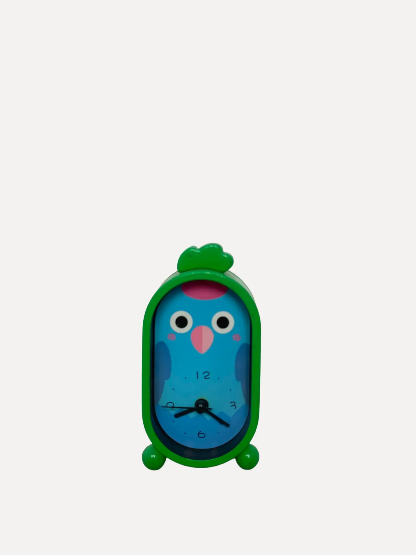 Green Parrot-Shaped Table Clock