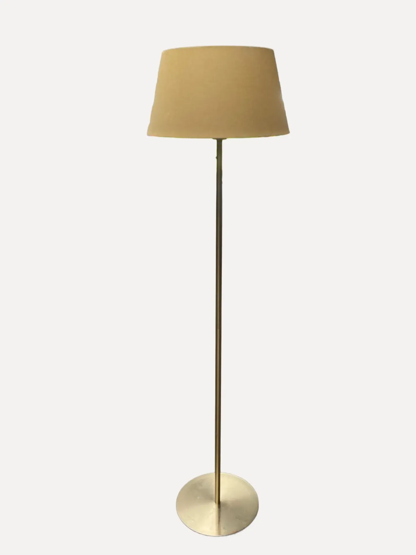 Gold Mid-Century Modern Brass Floor Lamp
