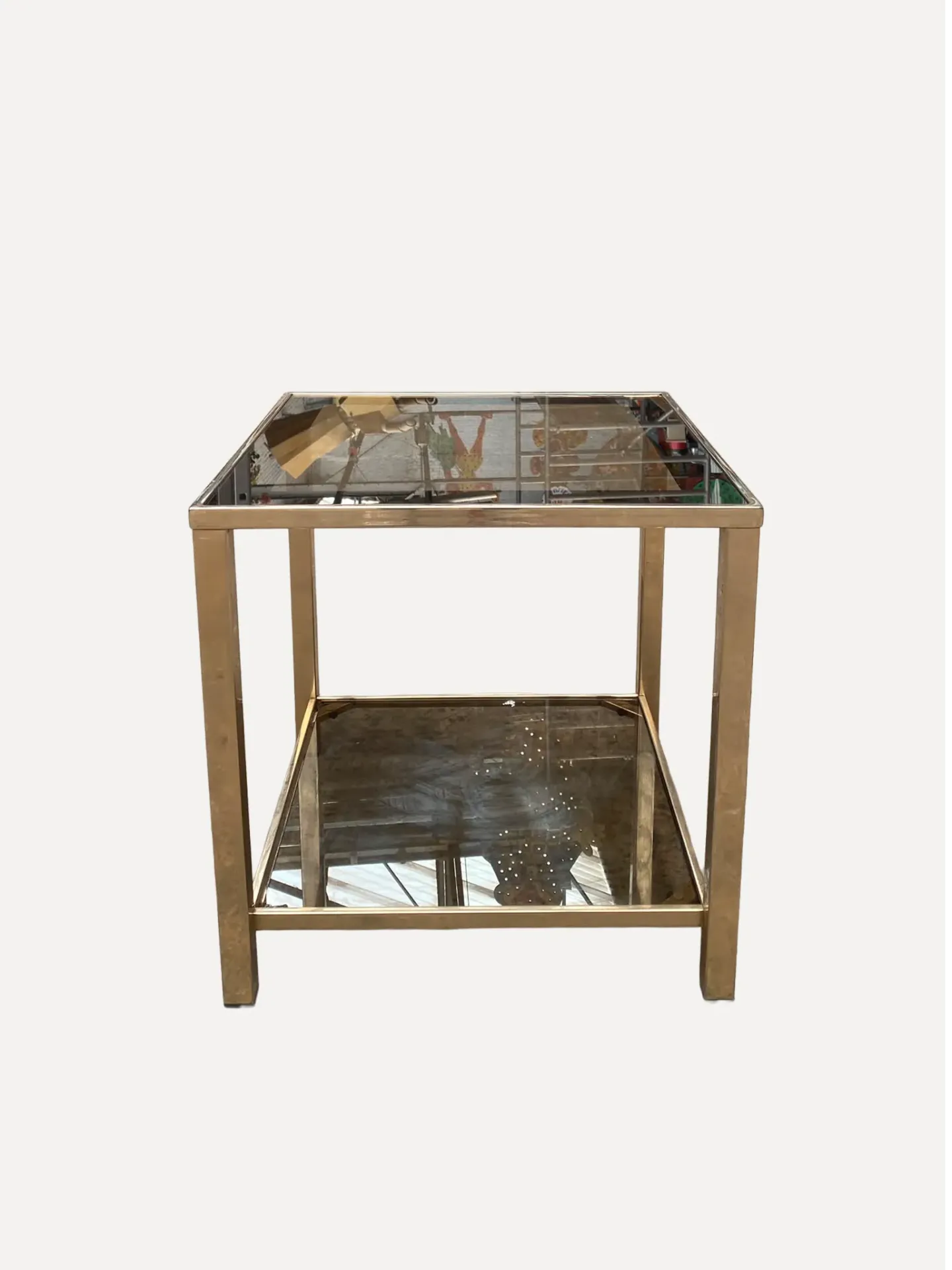 Vintage Two-Tier Side Table