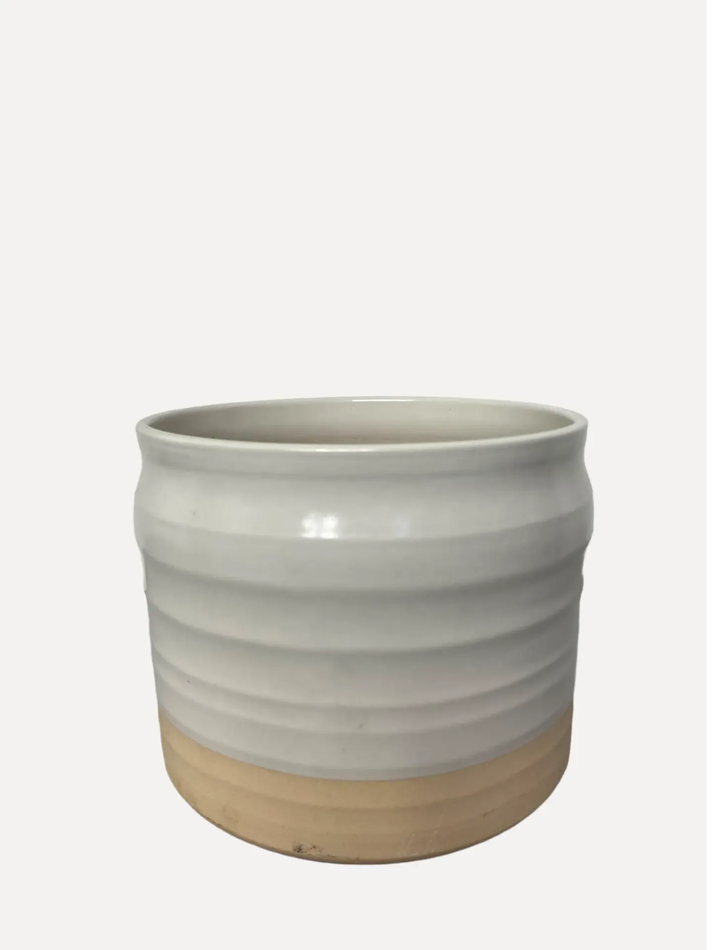 Two-Tone Ceramic Plant Pot