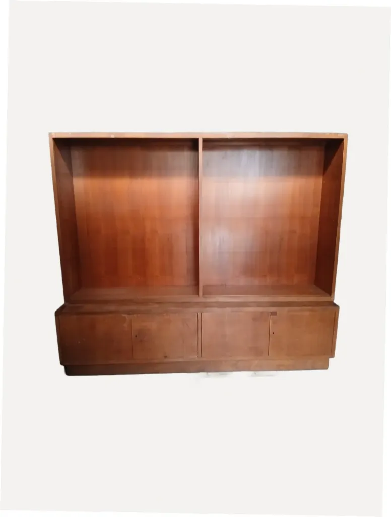 Large Ancient Wooden Display Cabinet