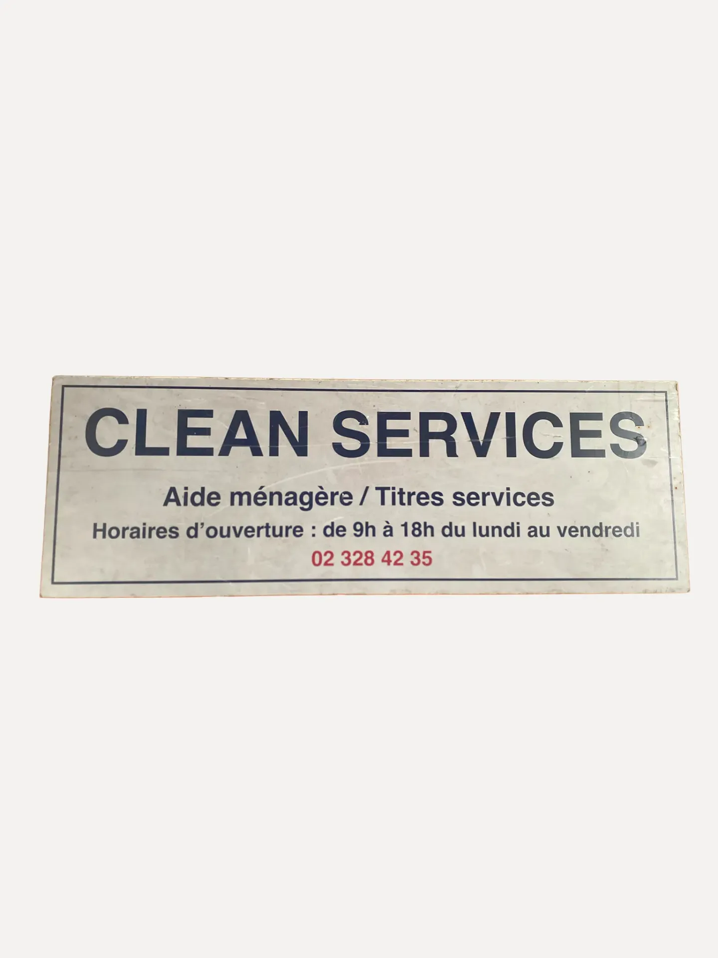 Cleaning Help Sign
