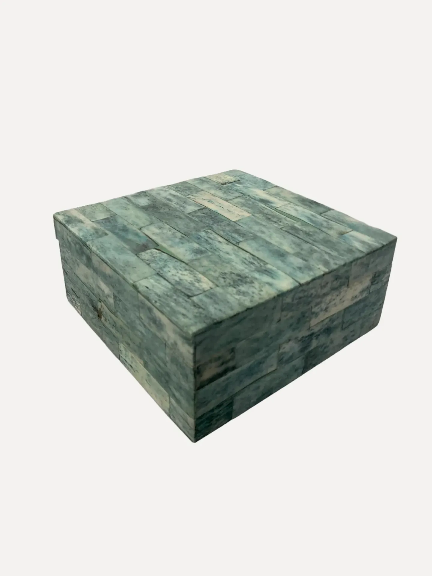 Handcrafted Green Bone Inlay Decorative Box