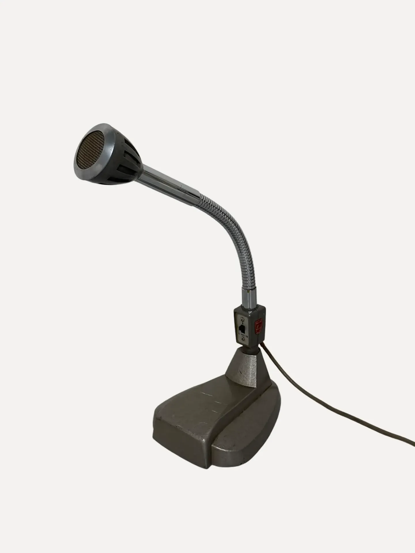 Vintage Gooseneck Desk Microphone