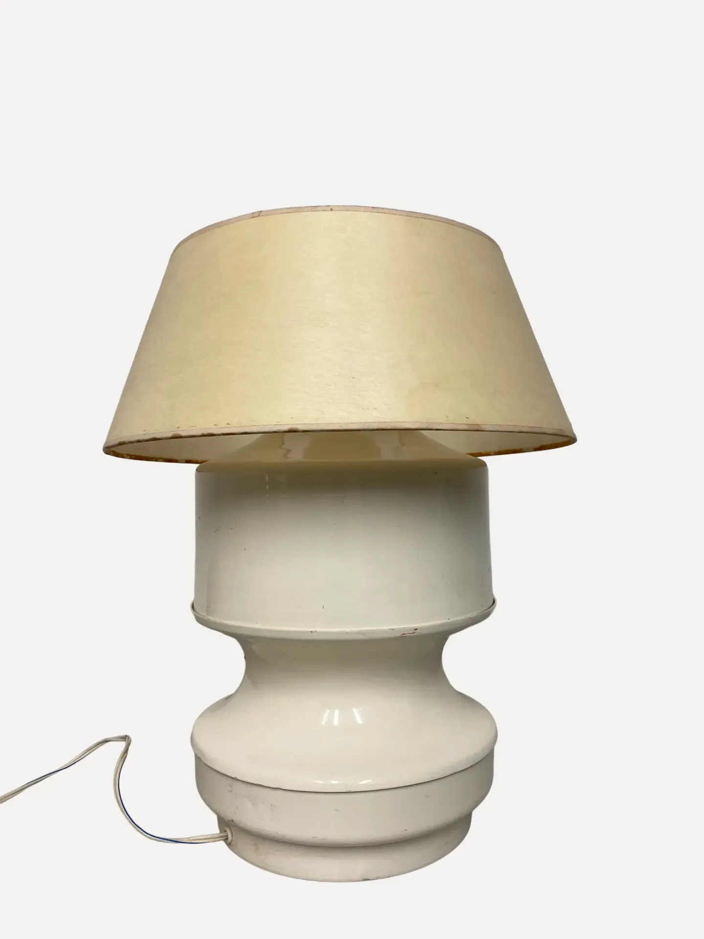 White Space Age Table Lamp