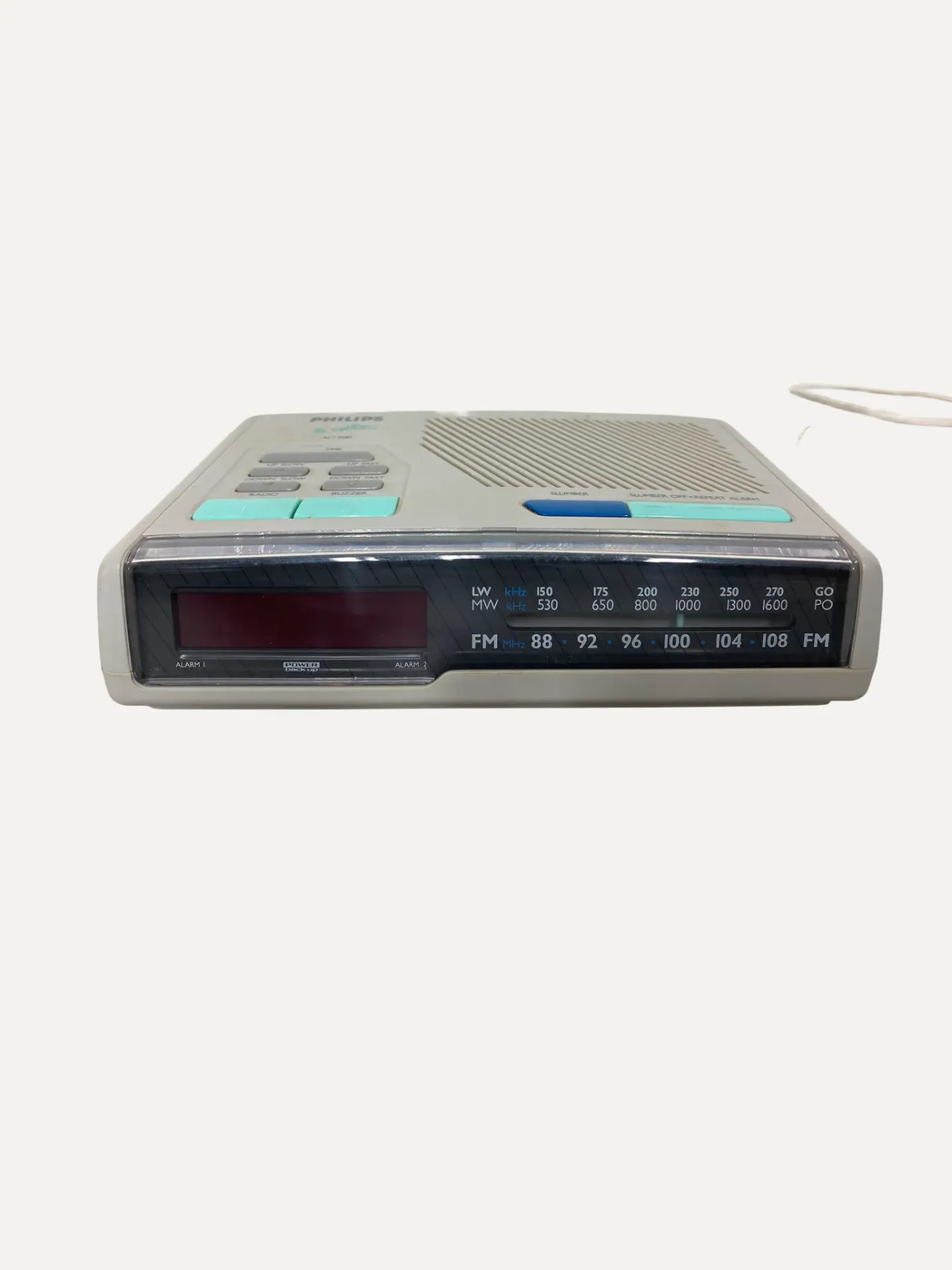 Vintage Philips AJ3280  AM/FM Dual Alarm Clock Radio