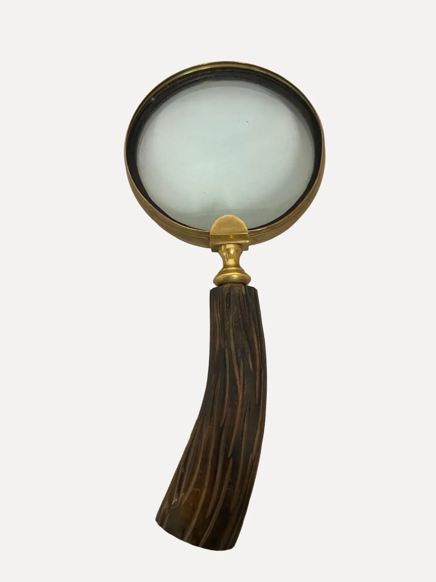 Curved Horn Handle Magnifying Glass
