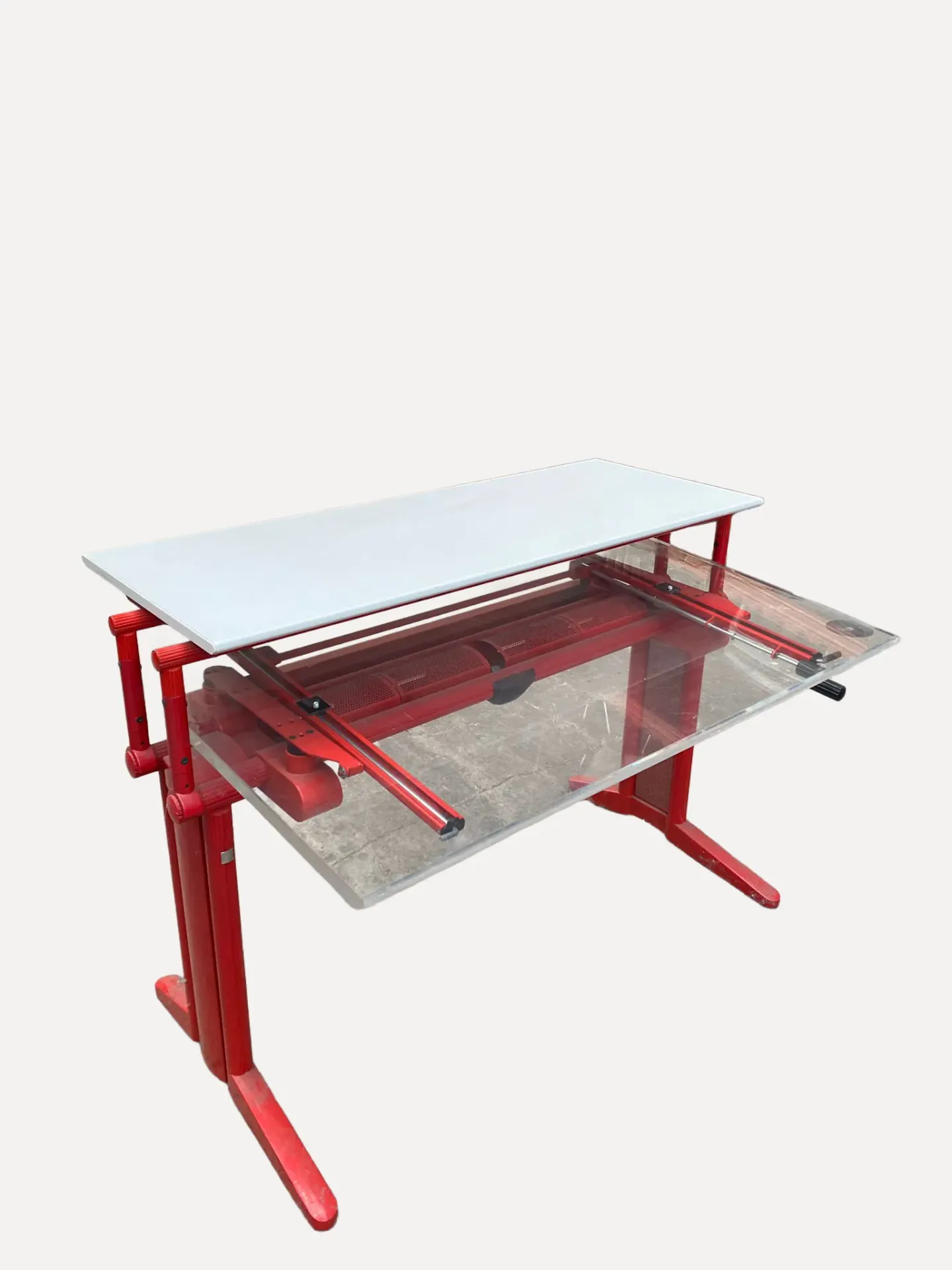 Dual-Tier Adjustable Drafting Table