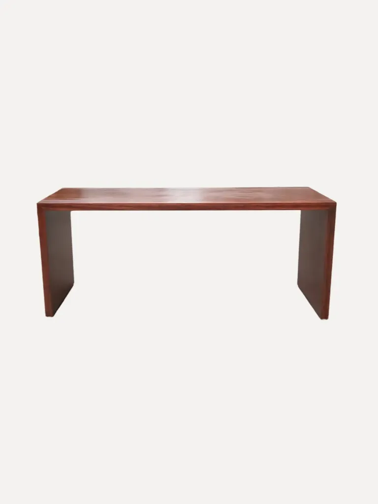 Long Brown Wood Console