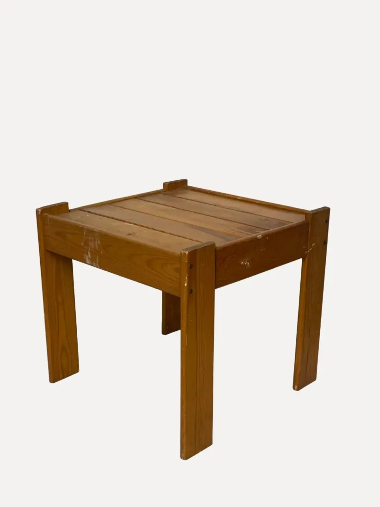 Small Square Pine Table