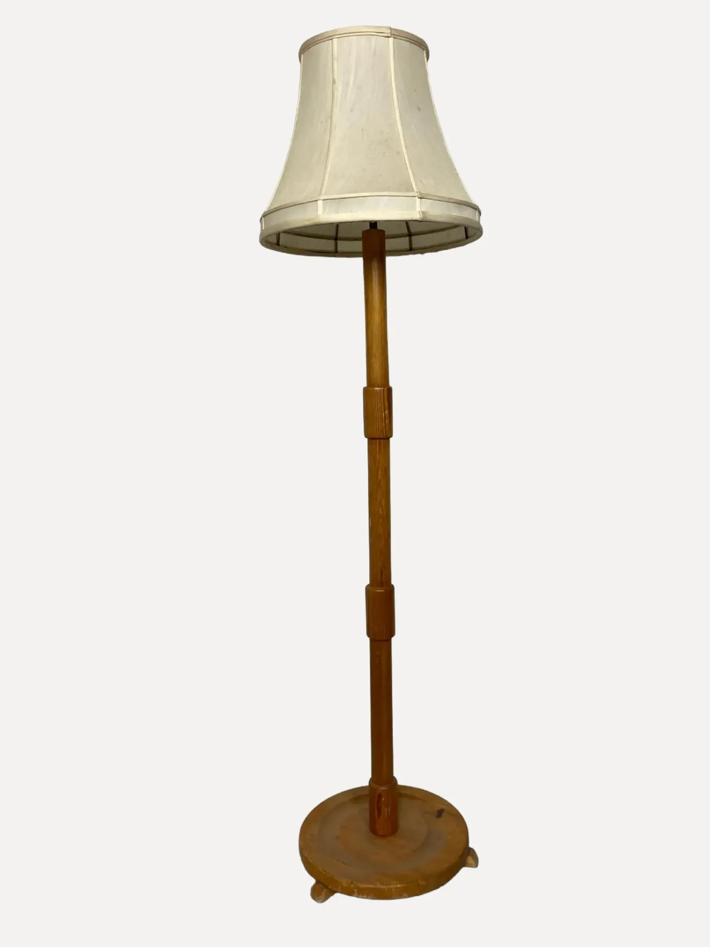 Turned Wood Floor Lamp Column