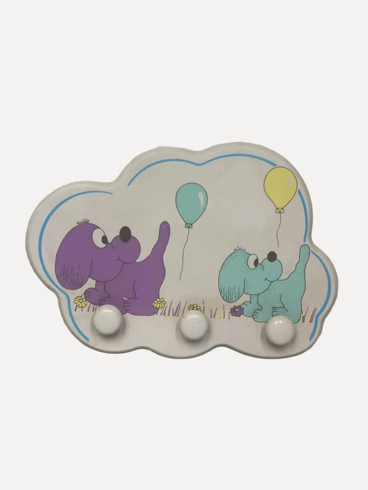 Cloud Shaped Children's Wooden Wall-Mounted Coat Rack