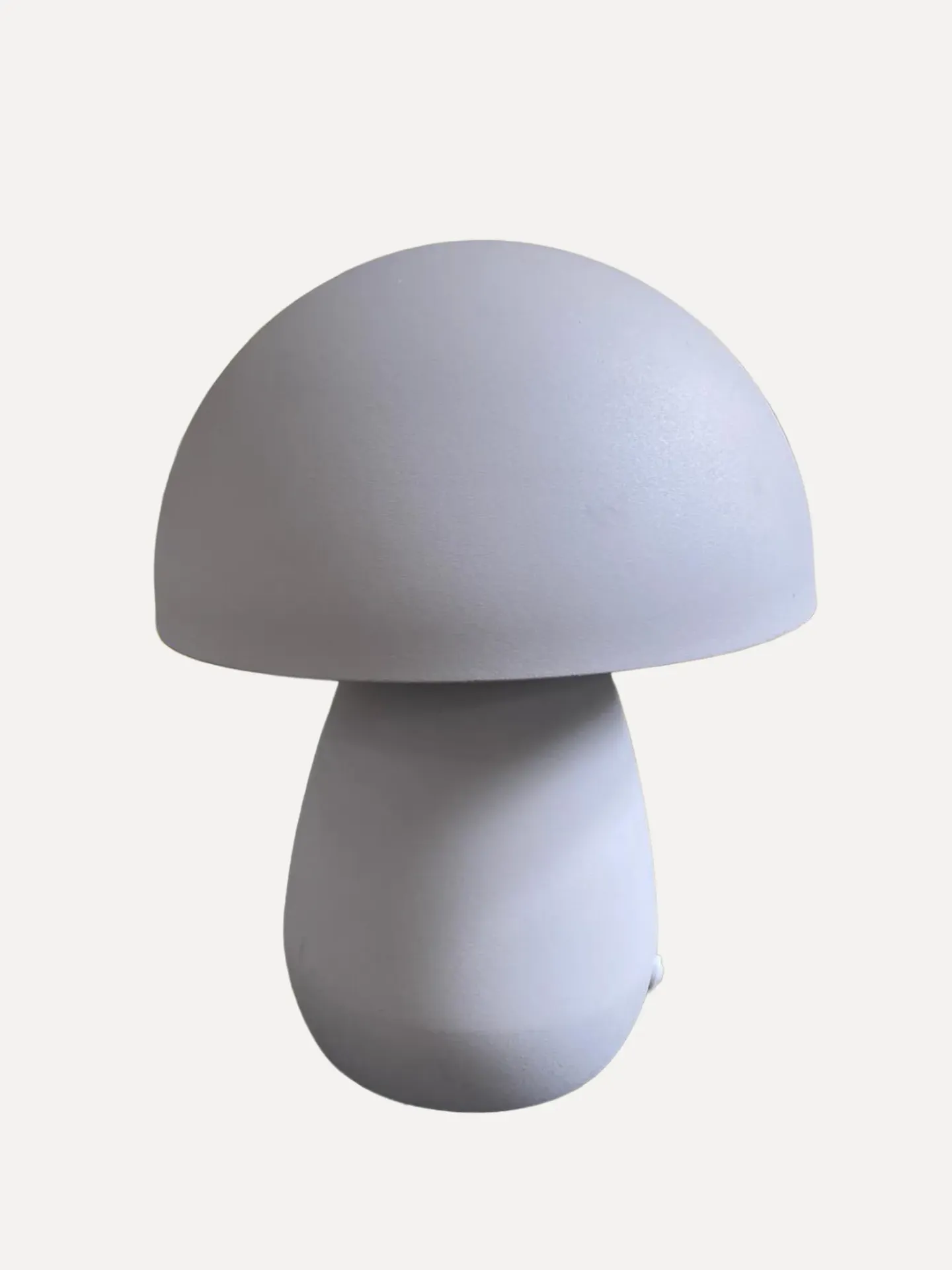 Minimalist  White Cordless Mushroom Table Lamp