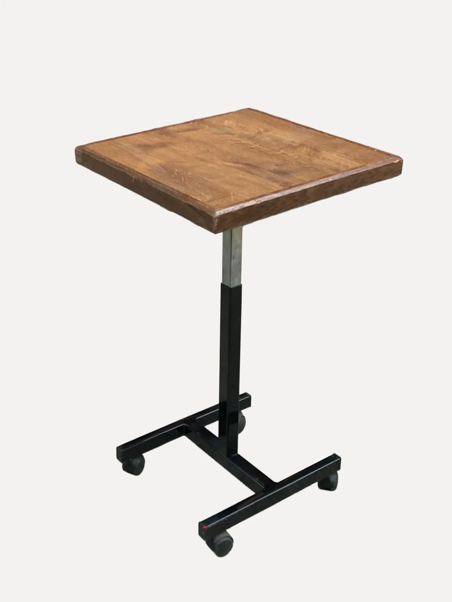 Vintage Wooden Industrial Rolling TV Cart