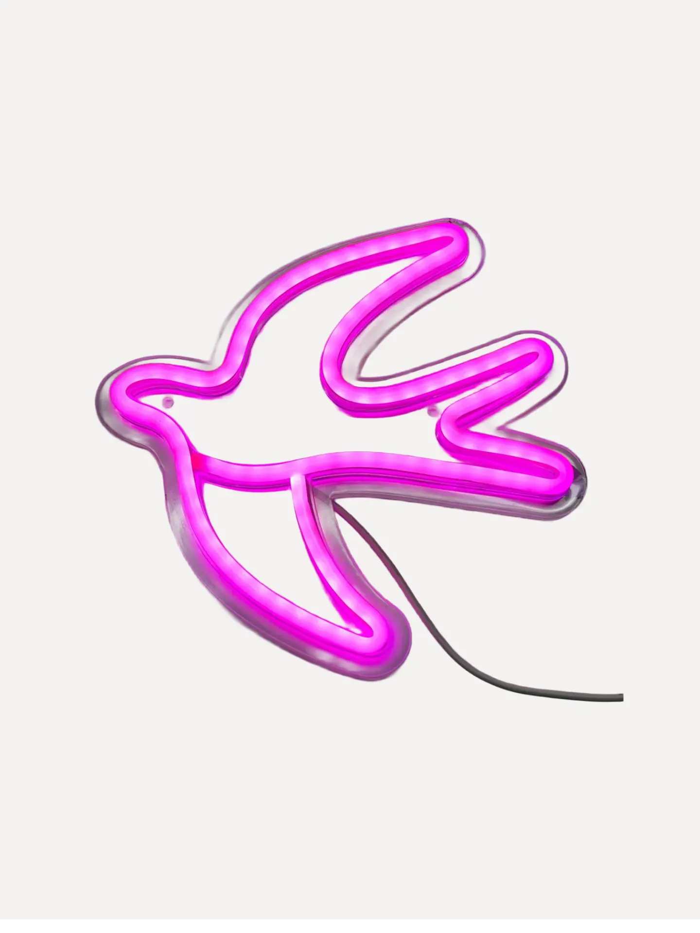 Pink Swallow LED Neon Wall Light
