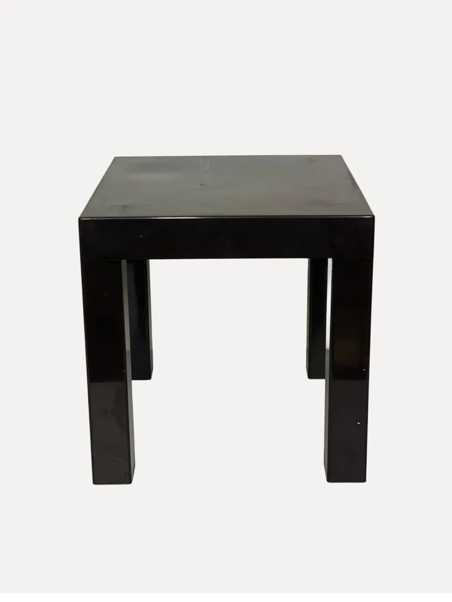 Black Square Plastic Side Table