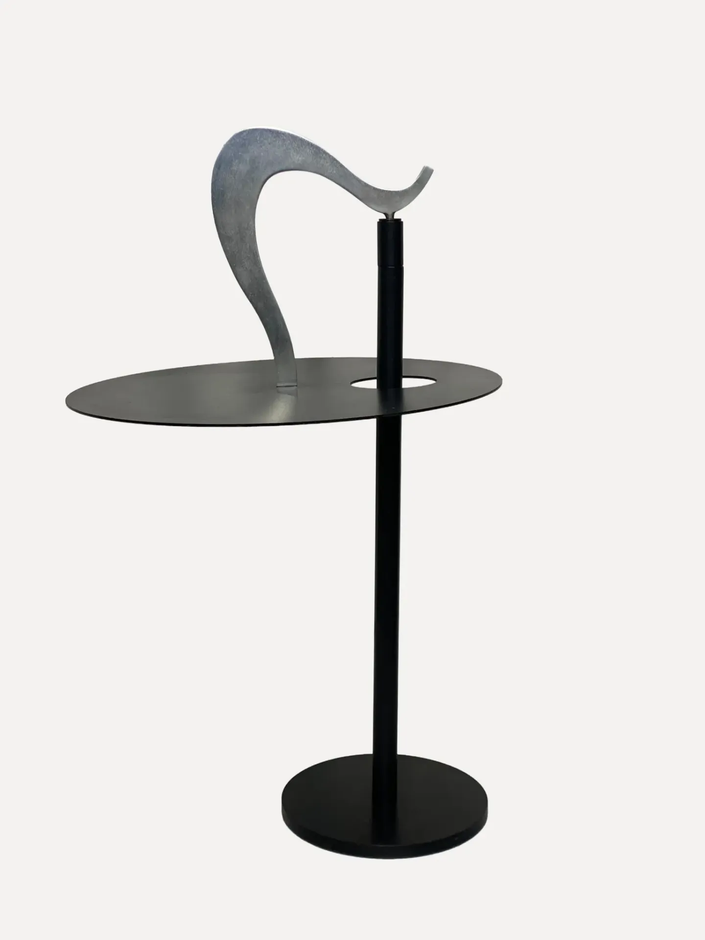 Black Postmodern Minimalist Side Table