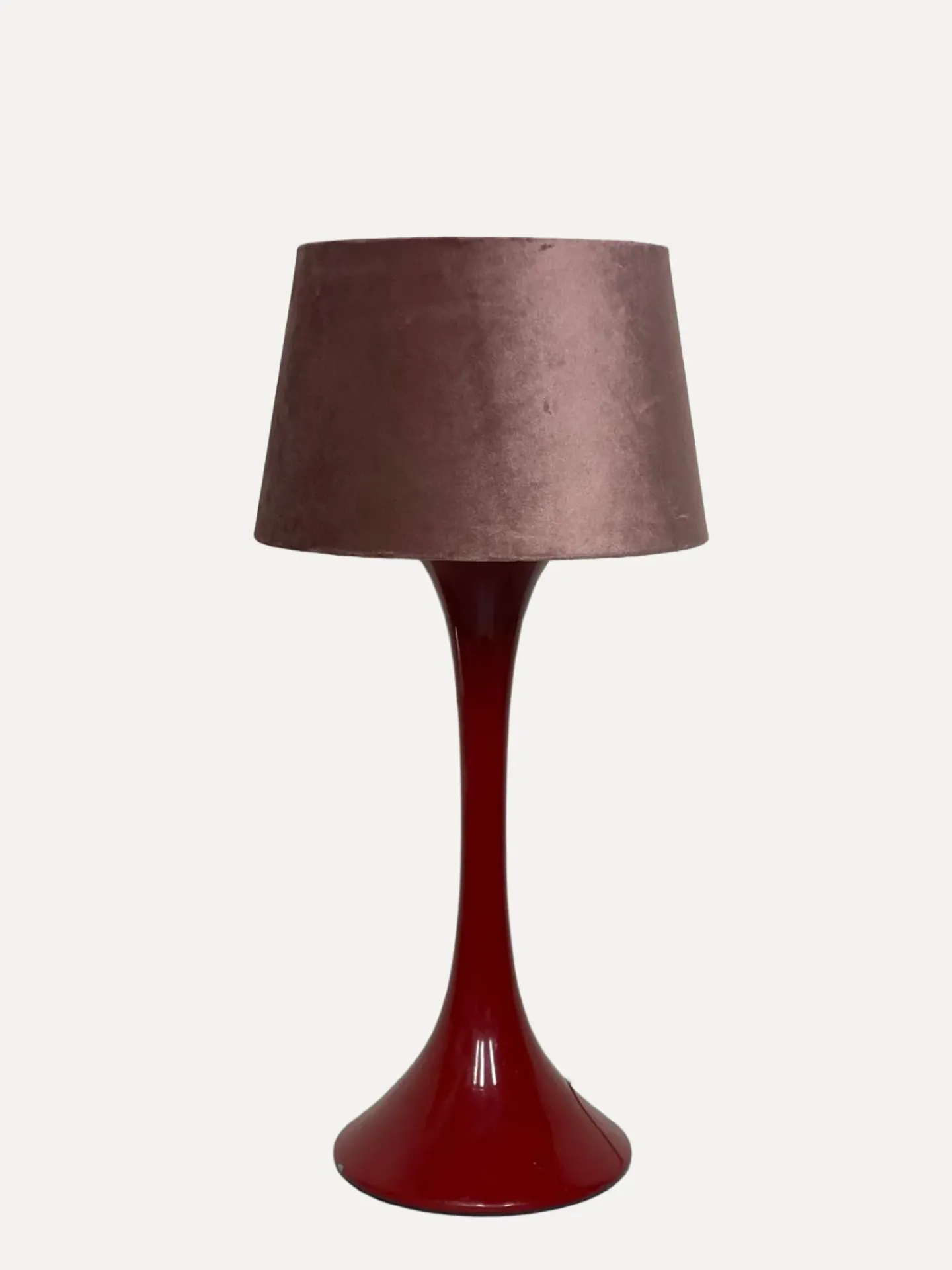 a red lacquered trumpet