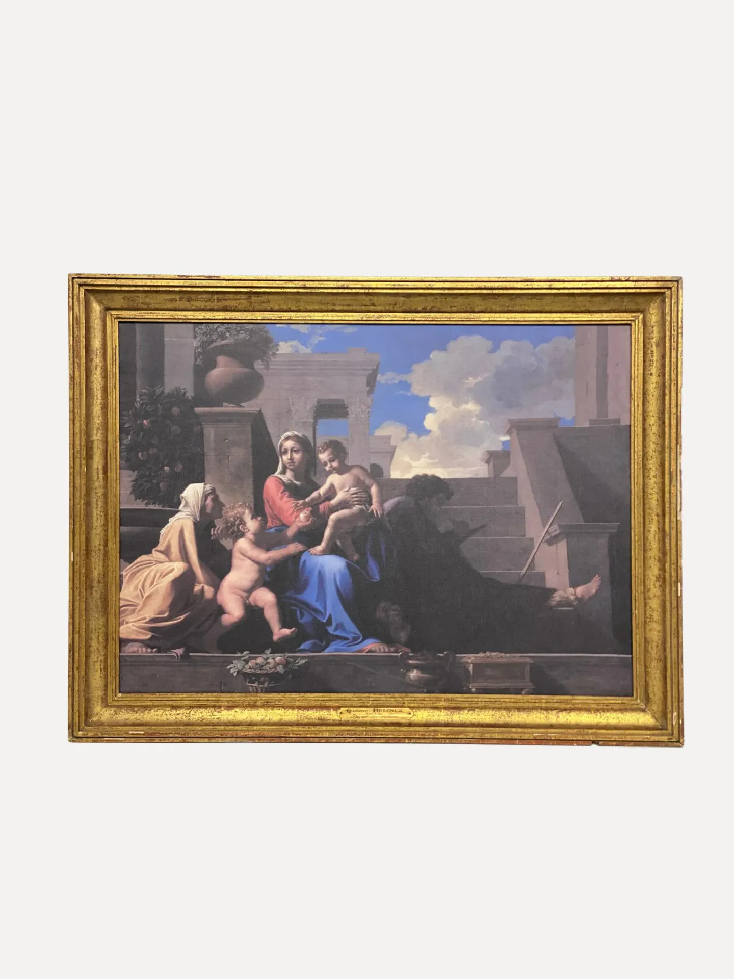 The Holy Family on the Steps