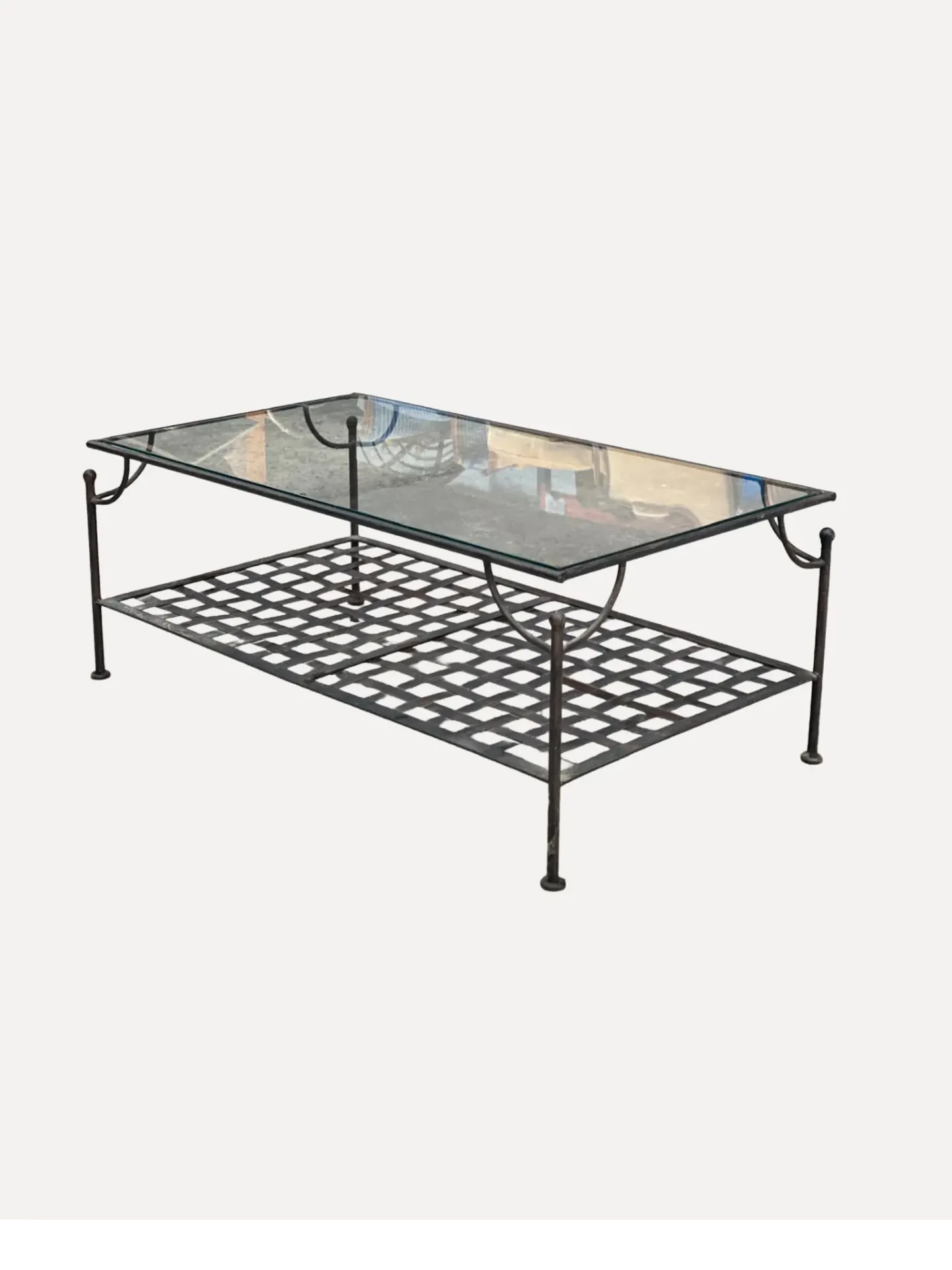 Mediterranean Style Forged Iron Coffee Table