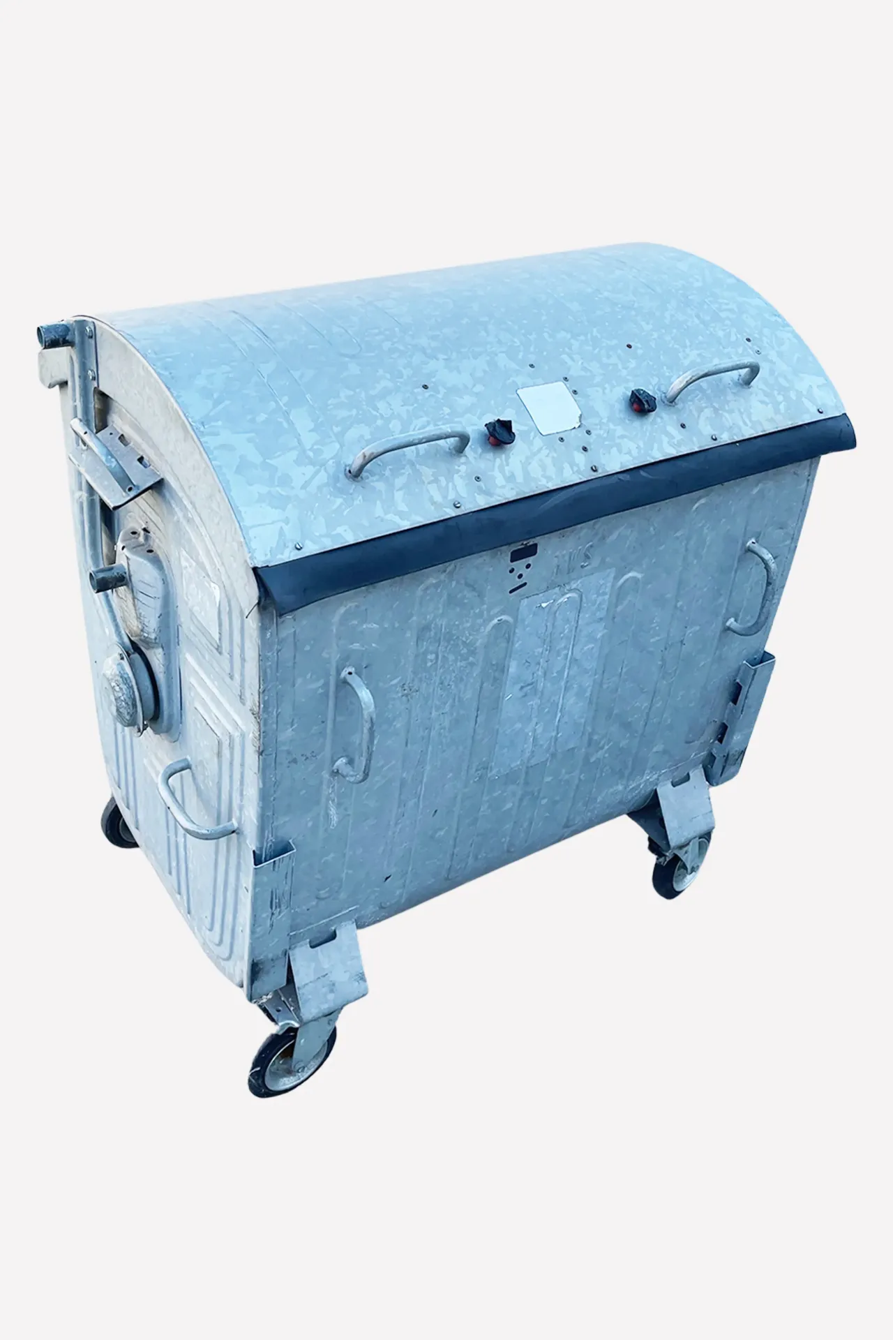 Industrial Metal Garbage Dumpster on Wheels