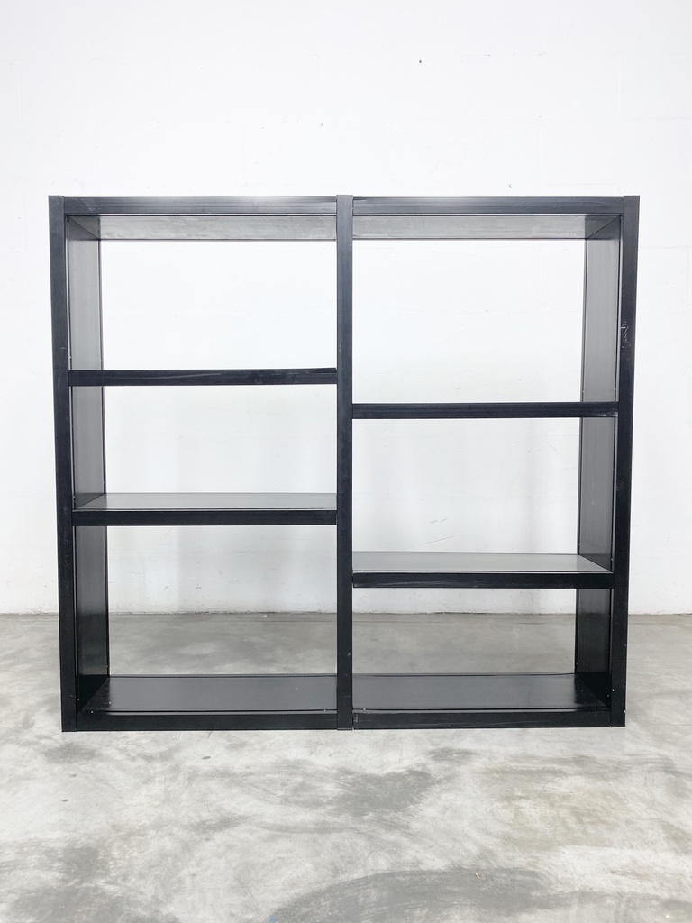 Industrial Black Metal Shelving Unit