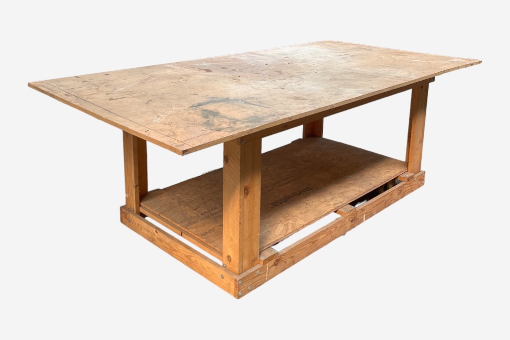 Rustic Wooden Workbench Table
