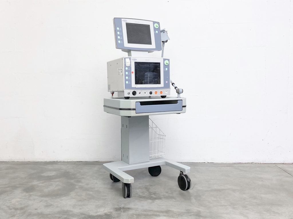 Hospital Ventilator Machine on Rolling Stand