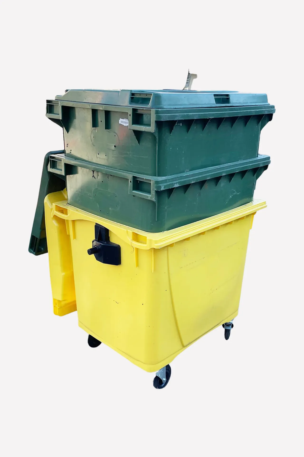 Industrial Recycling Bins on Wheels