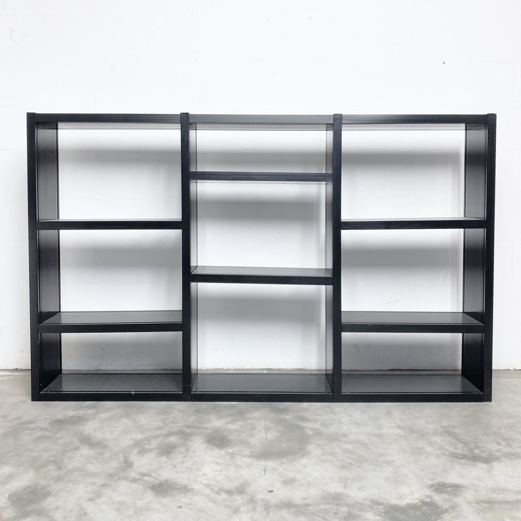 Modern Black Metal Shelving Unit