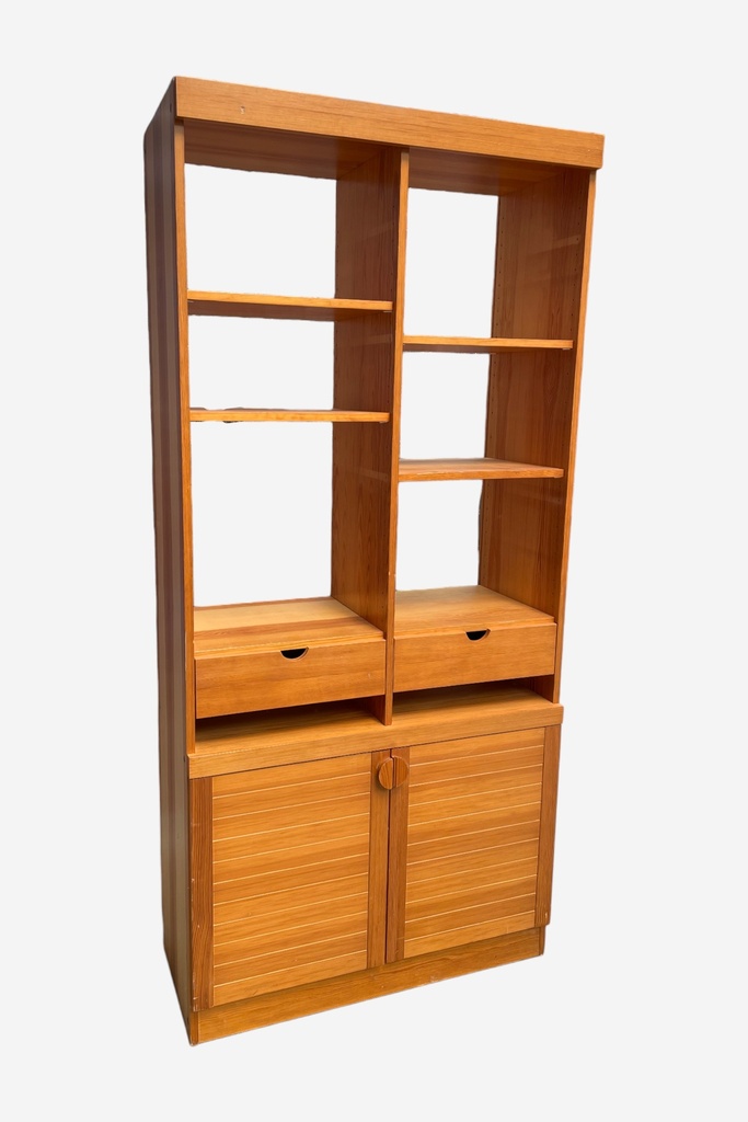 Mid-Century Modern Oak Display Cabinet