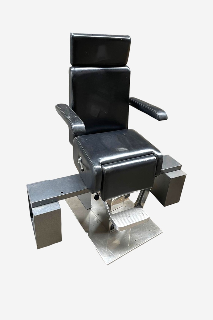 Futuristic Barber Chair with Metal Base