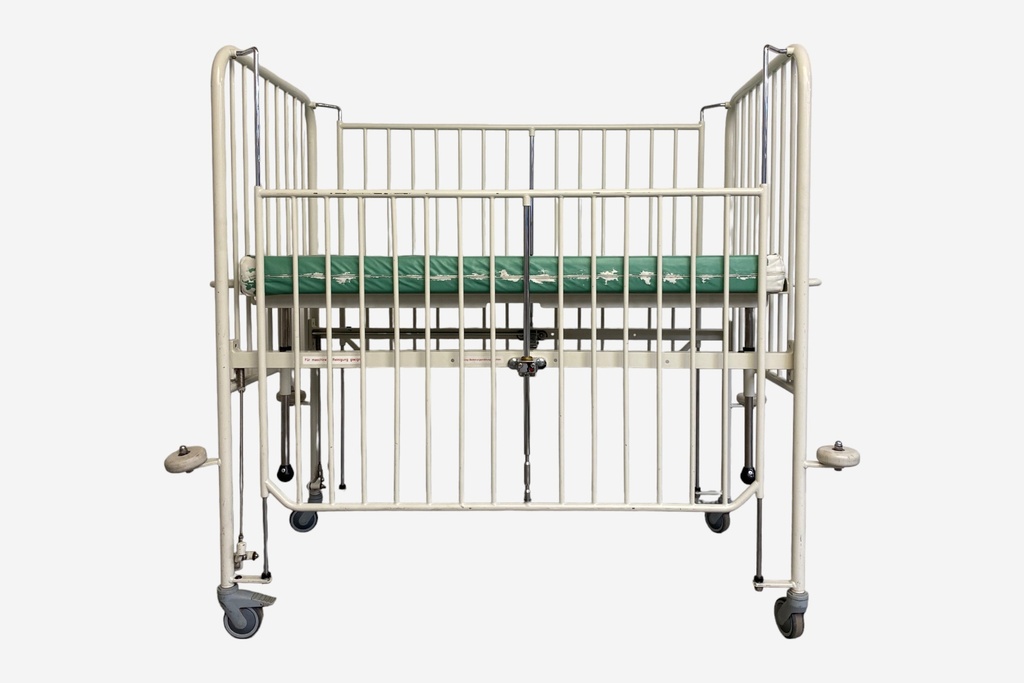 Vintage Hospital Infant Crib on Wheels