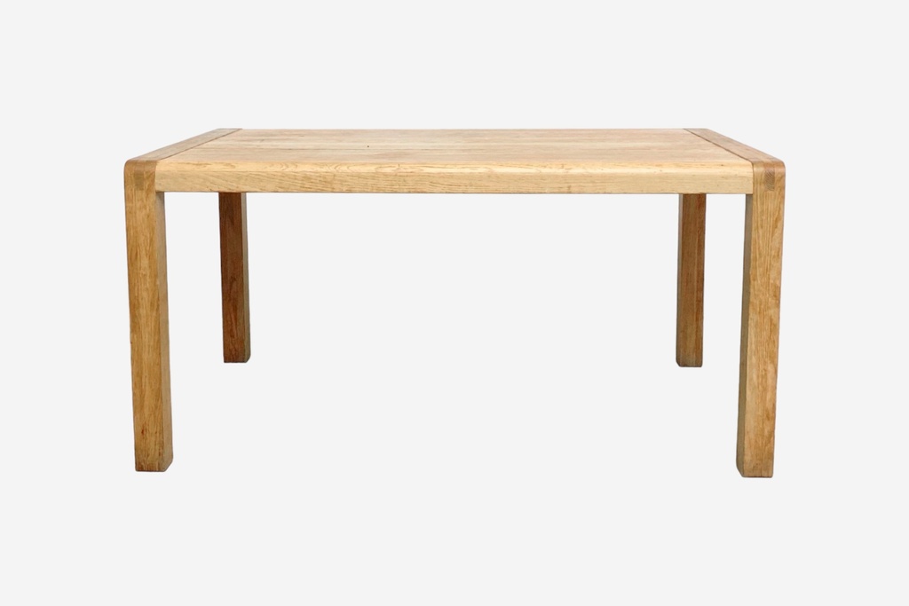 Minimalist Solid Oak Dining Table