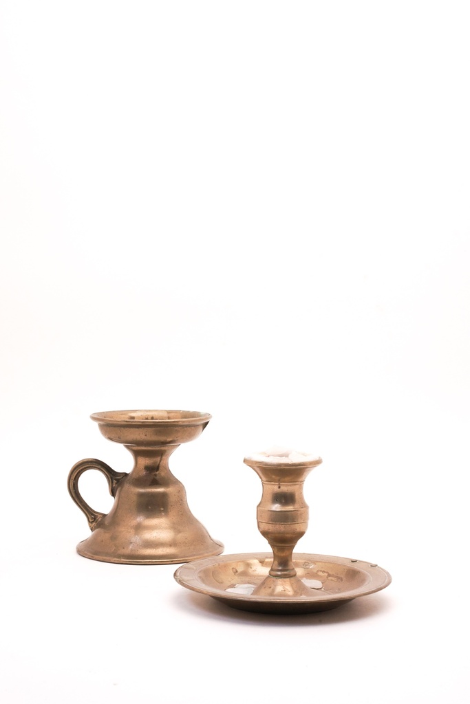 Vintage Brass Candleholders Set