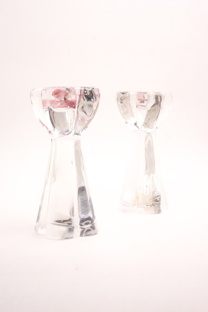 Mid-Century Modern Glass Candlestick