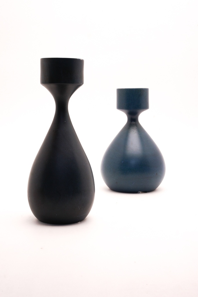 Modern Matte Ceramic Vases Duo
