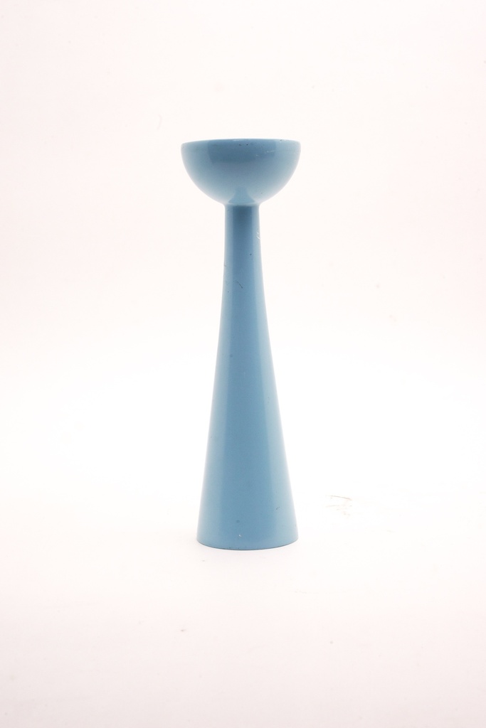 Sky Blue Modernist Candlestick Holder