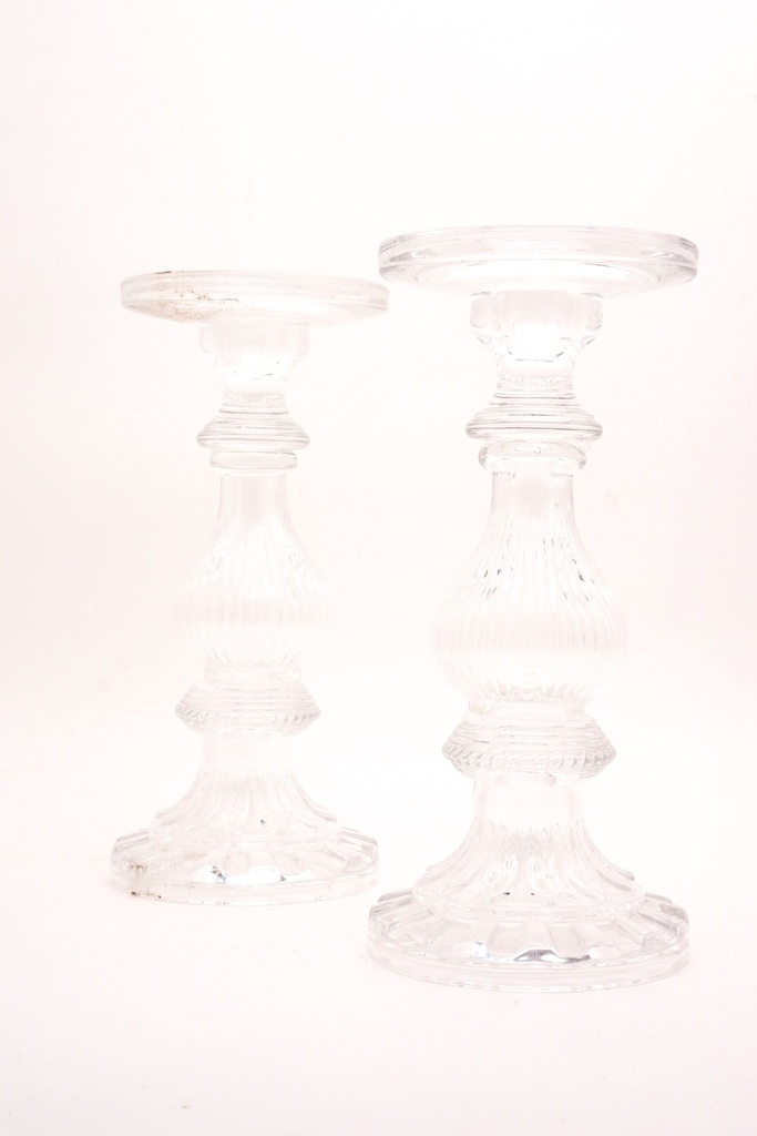 Glass Pillar Candle Holder