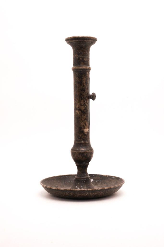 Antique Brass Chamberstick Candle Holder