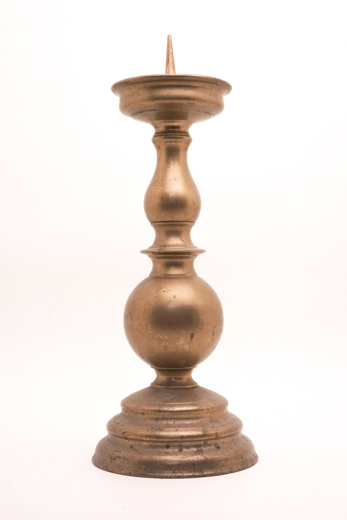 Antique Brass Candle Spike Holder